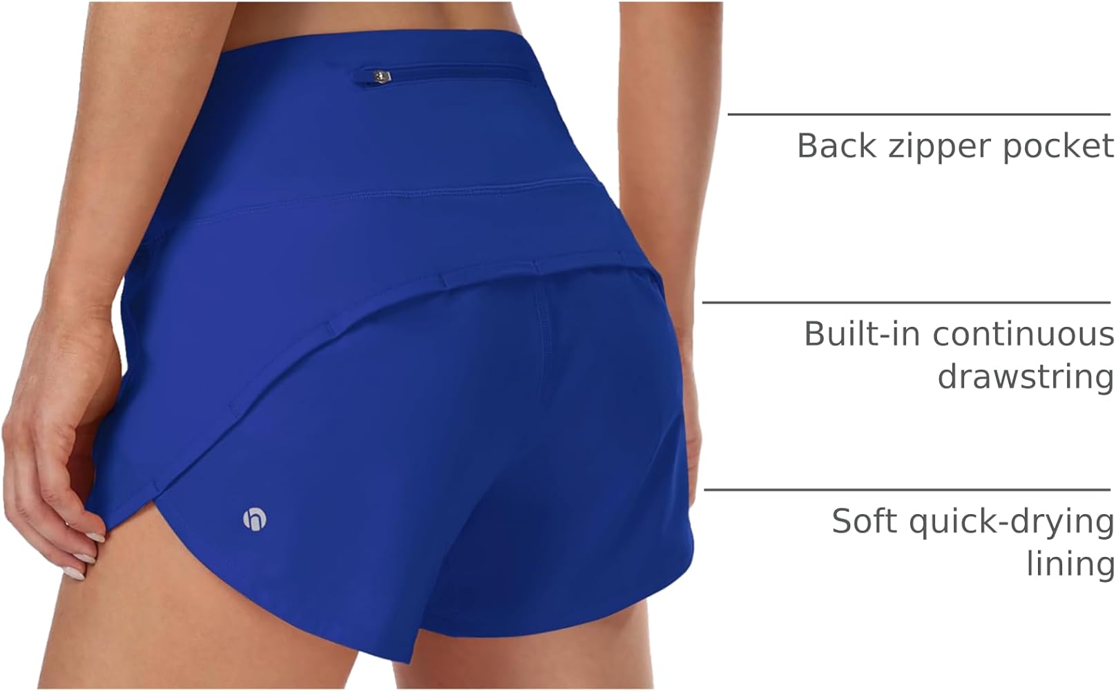 Amazon.com: HeyNuts Focus Running Shorts for Women, High